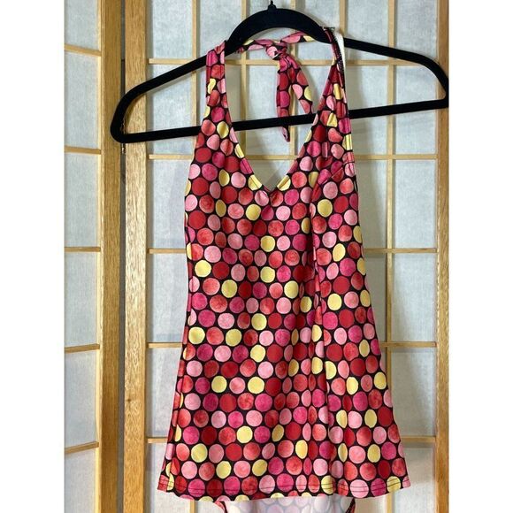 It Figures Sz 16 Polka Dot Tankini Top - Picture 5 of 11